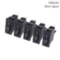 Miniatyrbillede 1 af 5: 5 stk KCD1-110 9,5x21mm vippekontakt ON/OFF 2-pin instrument Po 1(black)