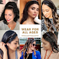 Pikkukuva 6 / 8: Fishbone Braid Lazy Wig Twist Braid otsapanta Bohemia naisten hiukset Gold 1cm