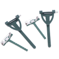 Miniatyrbilde 4 av 8: 10 stk DIY Art Flower Brosje Holder Fast Clip T Shape Trekant 01