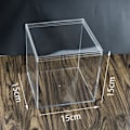 Miniatyrbild 6 av 8: Square High Transparent Plastic Box Betta Breeding Box Mini Can A3