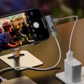 Miniatyrbilde 6 av 8: 2-i-1 Type C OTG-adapter USB C hann til USB-C hunn USB 3.2 Sp White