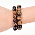 Miniatyrbilde 5 av 8: Tiger Eye Stone Lucky Bless Beads Menn Kvinne Smykker 8mm