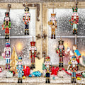 Miniatyrbilde 4 av 8: 12/24/36 stk Jule-Nøtteknekker Trepyntsett Jul 12PCS