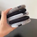 Pikkukuva 4 / 8: 10,8 cm Meikkipuuteri Puff Soft Large Drop Velour Puff Cosmetic Gray
