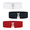 Pikkukuva 3 / 5: 5 cm leveä joustava vyö Joustava vyö leveä vyötärö Vintage Stretch White