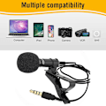 Miniatyrbillede 1 af 8: 3,5 mm Jack Lavalier Tie Clip Foredragsmikrofoner Mini o Mic til
