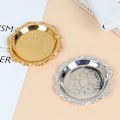 Miniatyrbilde 8 av 8: Jernbrett Glansfull Plate Buffet Fruktkake Festartikler Dessert Silver