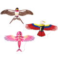 Miniatyrbilde 8 av 8: (Kun drager)Minidrager som flyr for barn 3d pocket kite dynam A4
