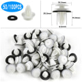 Miniatyrbilde 5 av 8: 50/100 stk Bildør Panel Clip M/Tetningsring Auto Holder Rask 100PCS