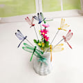 Pikkukuva 7 / 8: 10 kpl Dragonflies Insert Tank Decoration Simulation Dragonfly Ga Multicolor Random color 10PCS
