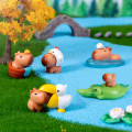 Pikkukuva 2 / 8: Miniatyyri Capybara Model Figurine Desktop Garden Landscape Orna 9