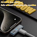 Miniatyrbild 5 av 8: USB Type-C 10Gbps OTG 2in1-adapter med 100W PD-laddningsanslutning Adapter