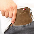 Miniatyrbillede 8 af 8: Kangaroo Wallet RFID-blokerende tegnebog med lynlås Multi Credit C B