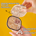 Miniatyrbilde 3 av 8: e Mini Bærbar Medisinboks A Week Multi Grid Split Tablets Se A7