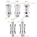 Miniatyrbillede 2 af 5: Konverteringsskrue 1/4 til 3/8 skrue Flash Stand Tripod Screw Adap A