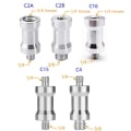 Miniatyrbillede 2 af 5: Konverteringsskrue 1/4 til 3/8 skrue Flash Stand Tripod Screw Adap C