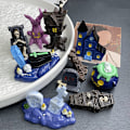 Miniatyrbillede 5 af 8: e Halloween Micro Landskab Miniature Figurer Harpiks Håndværk Gar A1