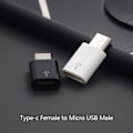 Miniatyrbild 2 av 5: 1st typ C hona till mikro USB hane-omvandlare för Android Phon White