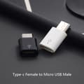 Pikkukuva 2 / 5: 1 kpl Type C naaras-mikro- USB -urosmuunnin Android Phonille White