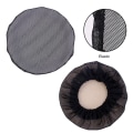 Pikkukuva 5 / 8: Pieni reikäinen musta elastinen mesh Snood Hair Net Nump Cover pallolle C