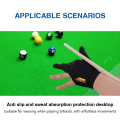 Miniatyrbilde 6 av 8: Biljardhanske Finger Pool Players Hansker Brodert Slip-pro Big Red