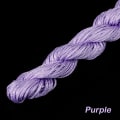 Miniatyrbilde 1 av 8: 24 meter 1,0 mm nylonsnor armbånd flettet streng DIY dusker B Purple