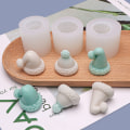 Miniatyrbilde 4 av 8: Jule e Hat Form Kake Silikonform Fest Fondant Chocolat B