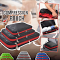 Miniatyrbillede 3 af 7: Sjov Travel Compression Pouch Hurtig opbevaringstaske Nylon Double Lay Gray 35*25CM