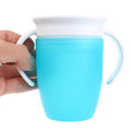 Miniatyrbilde 3 av 8: 360 grader kan roteres Magic Cup Baby Learning Drikkekopp Blue