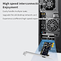 Miniatyrbilde 5 av 8: 2500 Mbps PCI-E til RJ45 nettverkskort 8125BG Chip Gigabit Etherne network card 2.5G