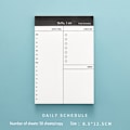 Miniatyrbilde 1 av 5: Daglig Ukentlig Planlegger Agenda Notatbok Rivbar Memo To Do List daily scjedule