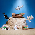 Miniatyrbild 3 av 8: Minisimulerad valsköldpadda Aquarium Fish Tank Micro Landscape G