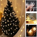 Miniatyrbild 5 av 8: Juldekoration Snowflake String Lights Xmas Garland Holid Warm White
