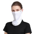 Miniatyrbillede 1 af 8: Ice Silk Mask Kvinder Sommer Anti-UV Hurtigttørrende Ansigtsbetræk Sca White