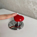 Miniatyrbilde 6 av 8: Håndtak Toalett Trykkknapp Hjerteformet trykktank-trykkbryter Red