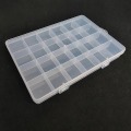 Miniatyrbilde 6 av 7: 24Grids Plast Oppbevaring Smykkeskrin Rommet Justerbar