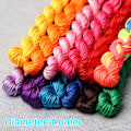 Miniatyrbilde 2 av 8: 24 meter 1,0 mm nylonsnor armbånd flettet streng DIY dusker B Red