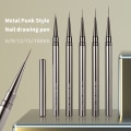 Pikkukuva 3 / 8: 1 kpl Nail Art Piirustuskynä Täplittävä piirustusmaalaus UV-geelivuoraus 5