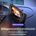 Pikkukuva 4 / 8: USB C -sovitin, Type C uros-naaras, 20 Gbps, PD 140 W, pikalataus A2