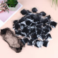 Pikkukuva 8 / 8: 50 kpl hiusverkko musta elastinen nippu Mesh hiusverkkoverkko 4#-50Pcs