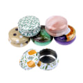 Pikkukuva 8 / 8: 1 kpl/12 kpl Mini elegantti kukka-peltirasia DIY kynttiläpurkkibalsami pyöreä 12Pcs A