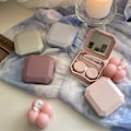 Pikkukuva 2 / 8: Candy Color Piilolinssit Box Yksivärinen Kannettava piilolinssi Light pink