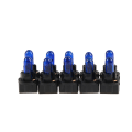 Miniatyrbild 1 av 5: 10 ST T5 T6.5 LED-lampa W1.2WBil interiörbelysning instrumentbräda Blue