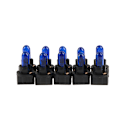 Pikkukuva 1 / 5: 10 kpl T5 T6.5 led polttimo W1.2W auton sisävalot kojelauta Blue