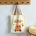 Miniatyrbilde 1 av 8: e Kapibala Canvas Bag Capybara Large Capacity Shopping Bag Shou A2
