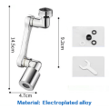 Miniatyrbilde 1 av 7: Legering Universal Rotasjonskran Lufter Retracta Robotic Swivel Silver Electroplated alloy