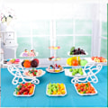Miniatyrbillede 2 af 8: 1/2stk Kage Stativ Retter Cupcake Snacks Taller Tre-lags Crea E