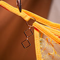 Miniatyrbild 6 av 8: Kvinnor Sexig Geometrisk Metall G-string Strings T-back Underkläder Pan Black