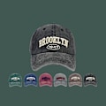 Miniatyrbillede 2 af 8: Retro vasket baseballhat Kvinder S Brev Broderet Spring Sum Black