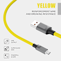 Pikkukuva 5 / 8: 120 W USB -C-tyypin nestemäinen silikonikaapeli PD-pikalatauskaapeli Yellow Type-C